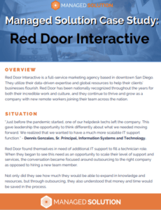 Managed Solution Case Study: Red Door Interactive